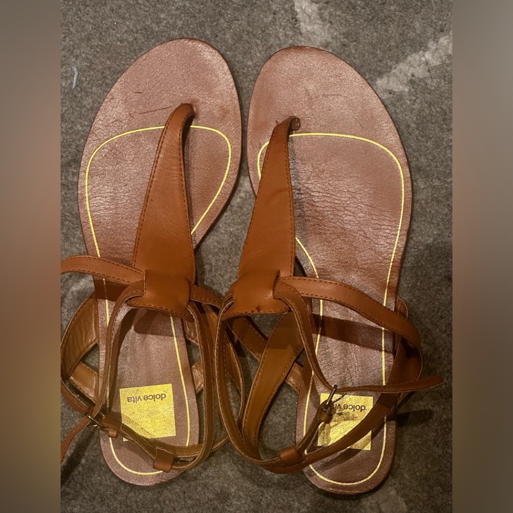 DOLCE VITA LEATHER SANDALS Size 9.5